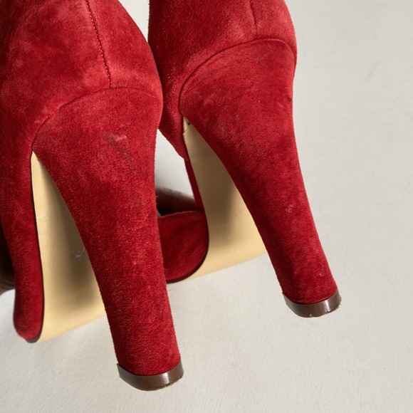 Steve Madden Chanda Red Heels, Size 7.5 - Picture 6 of 15